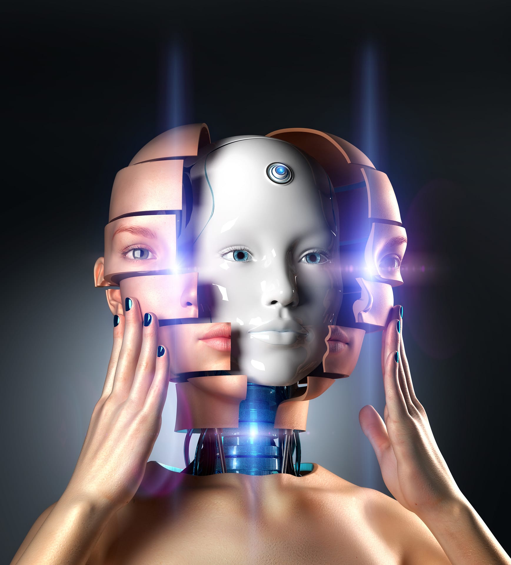 Робот человек. Искусственный интеллект. Робот с искусственным интеллектом. Роботизированный человек.